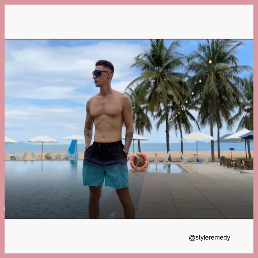 Compression Liner Swim Trunks, Polyester Blend, U… - image 7